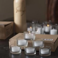 Richland Clear Cup Tealight Candles White Citronella Scented Set Of 500 -Unique Candle mg 7952 bd7864db cdc5 4207 a961 7af98919c722