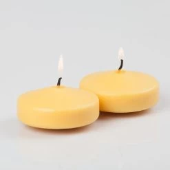 Richland Floating Candles 3" Yellow Set Of 24