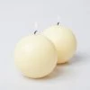 Richland Sphere Candle 3" Ivory Set Of 48