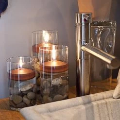 Richland Floating Candles 3" Brown Set Of 72 -Unique Candle mg 9994 2 1