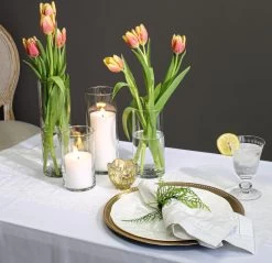 Gold Carraway Votive Holders Set Of 6 -Unique Candle springtablescape