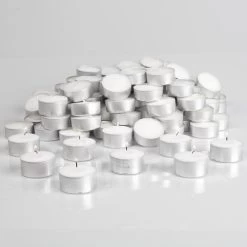 Richland Extended Burn Tealight Candles White Unscented Set Of 100